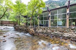 Historic Lodge located on Big Cottonwood River