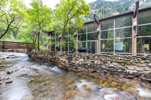 Historic Lodge located on Big Cottonwood River